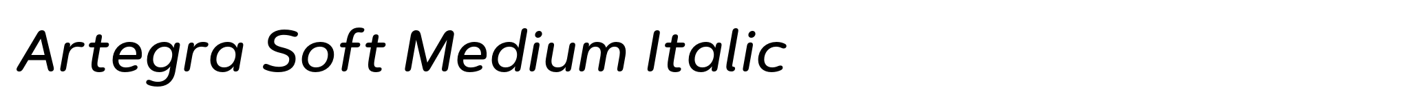 Artegra Soft Medium Italic image